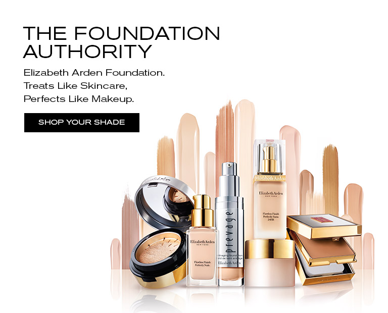 The Foundation Authority. Elizabeth Arden Foundation. Treats Like SKincare, Perfects Like Makeup.