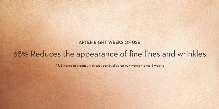68% … Reduces the appearance of fine lines and wrinkles